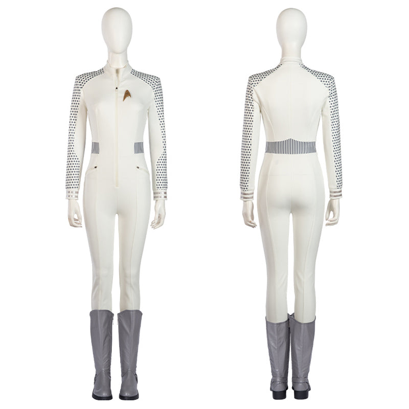 Star Trek: Strange New Worlds Cosplay Nurse Christine Chapel Costume White Jumpsuit Outfit