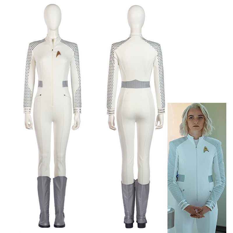 Star Trek: Strange New Worlds Cosplay Nurse Christine Chapel Costume White Jumpsuit Outfit