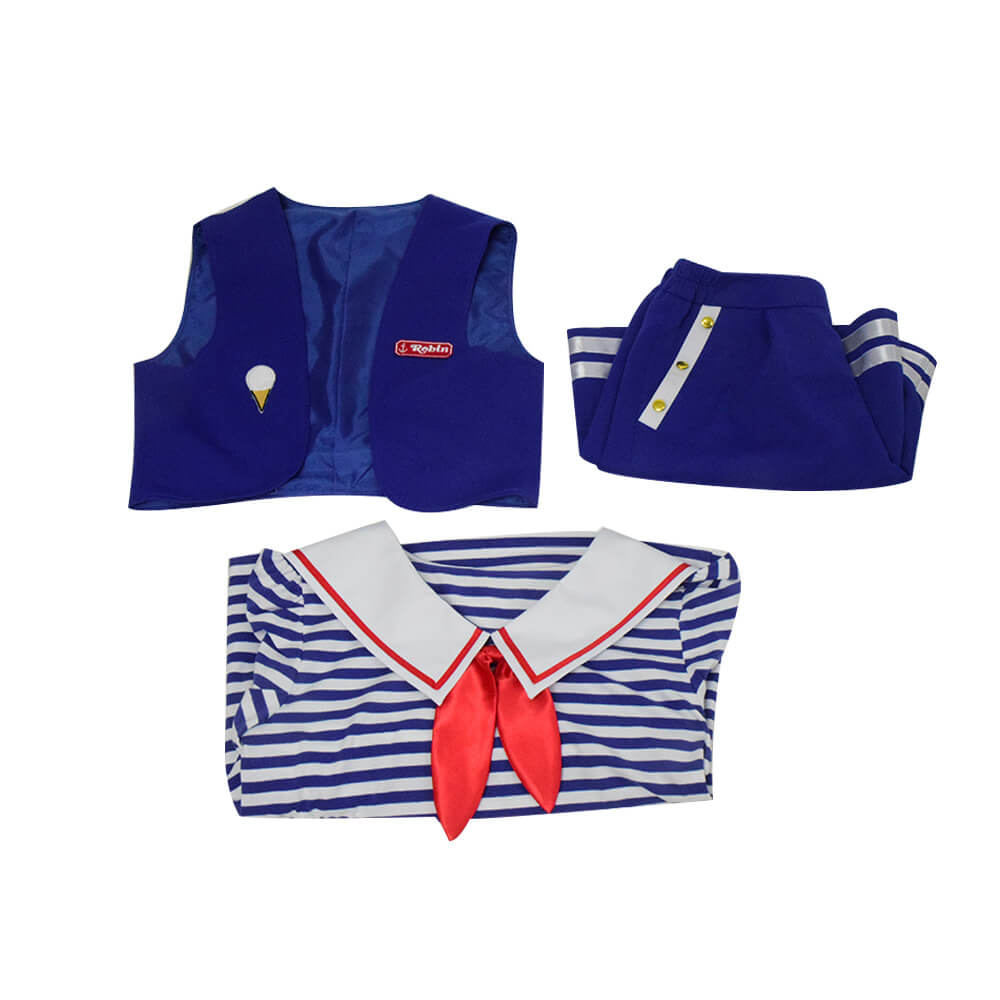 Stranger Things Season 3 Robin's Scoops Ahoy Uniform Halloween Costume - ACcosplay