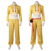 Game Street Fighter 6 Jamie Cosplay Costume Yellow Battle Uniform Halloween Carnival Suit