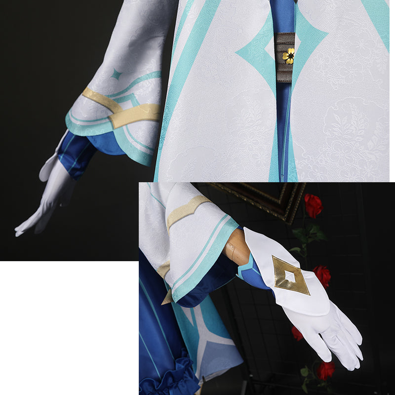 Genshin Impact Sucrose Cosplay Costume Game Saccharose Suit Lolita Party Dress Wig Hat