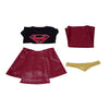 DC Supergirl Cosplay Kara Zor-El Kara Kent Costume Halloween Outfit Women With Cloak
