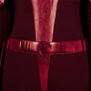The Boys Costumes Crimson Countess Cosplay Red Jumpsuit Women Sexy Bodysuit