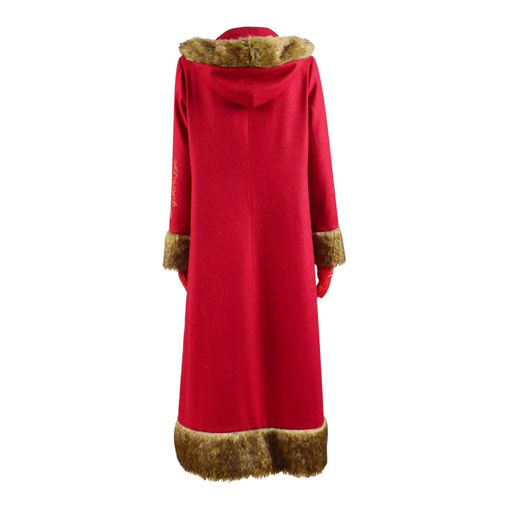 The Christmas Chronicles 2 Mrs. Claus Cosplay Costume Red Wool Long Co ACcosplay The Christmas Chronicles 2 Mrs. Claus Cosplay Costume Red Wool Long Co ACcosplay