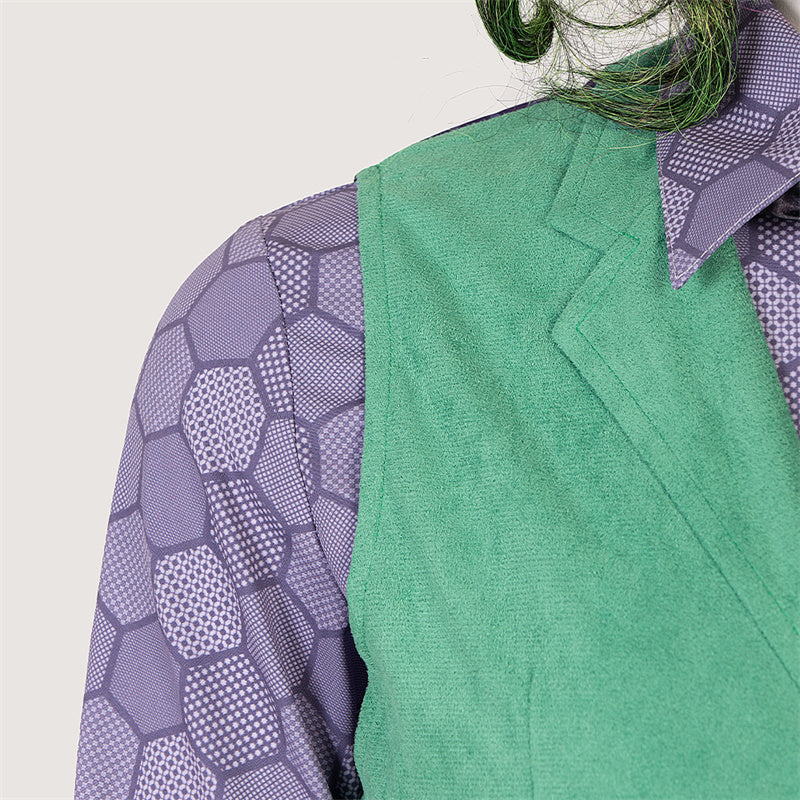 Batman The Dark Knight Rises Cosplay Joker Costume Coat Pants Vest Uniform Halloween Party Suit
