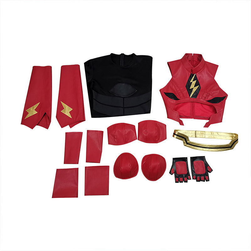 Justice League Movie The Flash Cosplay Barry Allen Costume Red Bodysuit