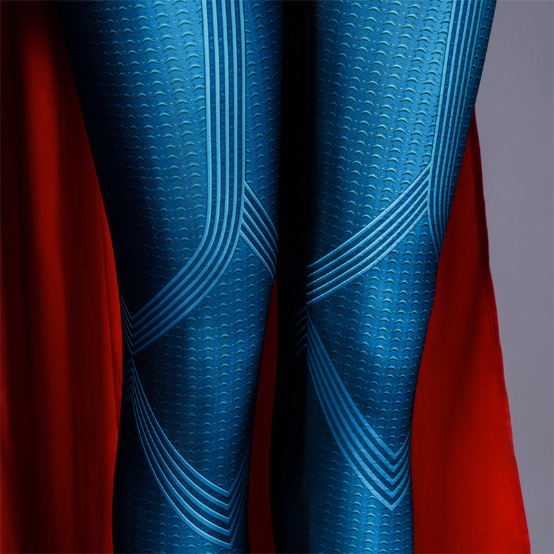 ﻿The Flash Supergirl Cosplay Costume Superhero Jumpsuit Cloak Halloween Suit