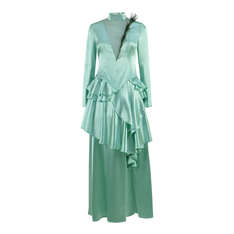 The Gilded Age Season 2 Cosplay Costume Women Green Dress Vintage Ball Gown