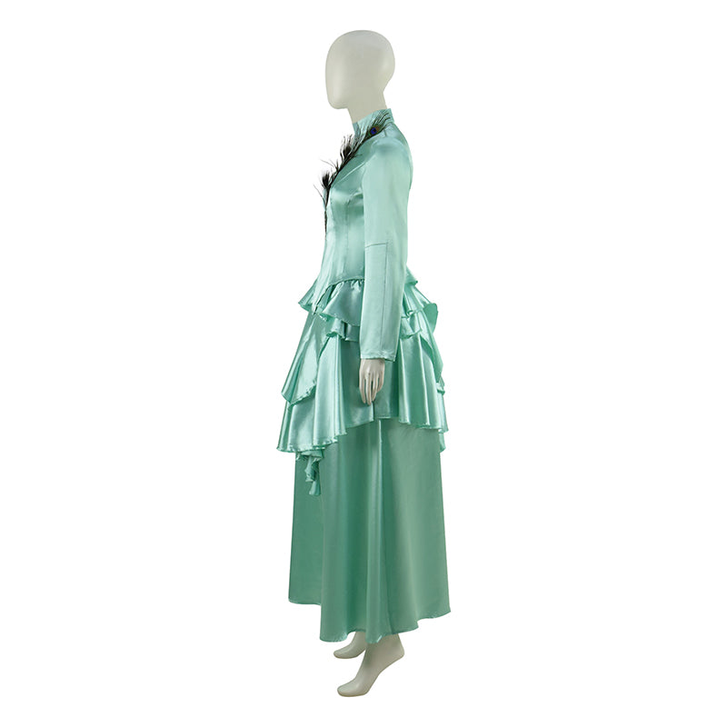 The Gilded Age Season 2 Cosplay Costume Women Green Dress Vintage Ball Gown