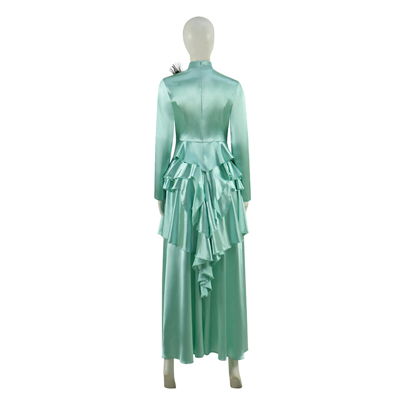The Gilded Age Season 2 Cosplay Costume Women Green Dress Vintage Ball Gown, S The Gilded Age Season 2 Cosplay Costume Women Green Dress Vintage Ball Gown, S