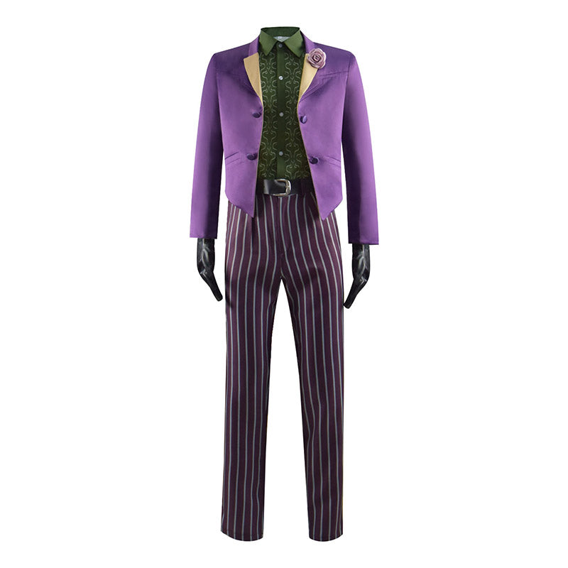 Mortal Kombat 11 The Joker Cosplay Costume Halloween Carnival Suit