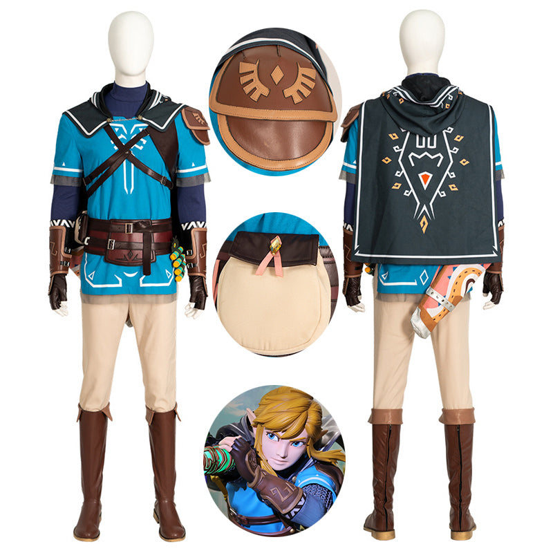 The Legend of Zelda: Tears of the Kingdom Link Cosplay Costume Adventure Game Suit
