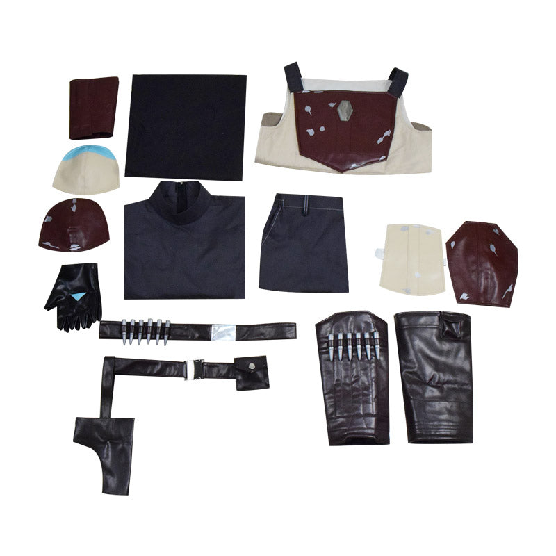 Star Wars The Mandalorian Cosplay Costume Deluxe Outfit Full Set ACcosplay