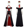 Alice in Wonderland Queen of Hearts Cosplay Costume Red Heart Princess Halloween Fancy Dress