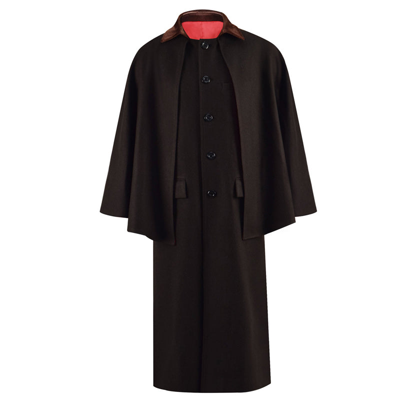 Third Doctor Brown Cape Doctor Who Costumes 3rd Doctor Cloak Outfits ACcosplay
