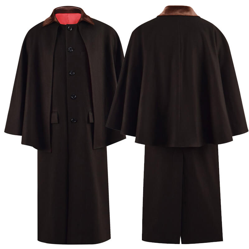 Third Doctor Brown Cape Doctor Who Costumes 3rd Doctor Cloak Outfits ACcosplay