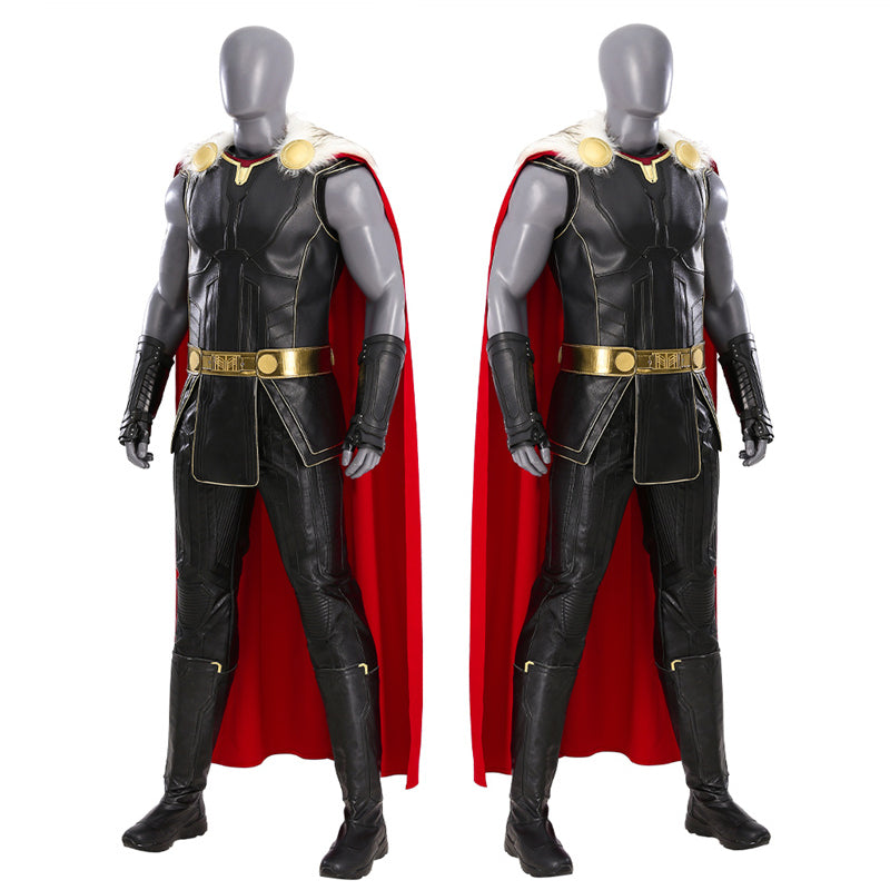 Thor Costume Thor Love and Thunder Costume Thor Black Suit With Fur Collar