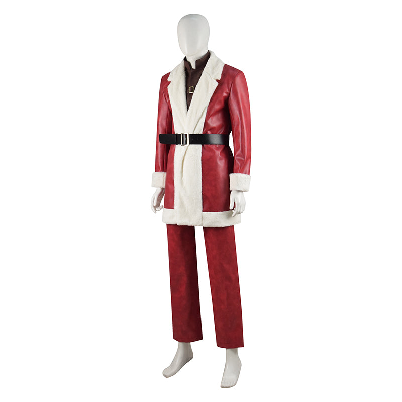 2022 Violent Night Santa Claus Cosplay Costume Christmas Festival Party Night Suit