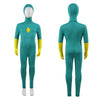 Vision Costume Kids WandaVision Cosplay Green Jumpsuit Yellow Cloak For Boy