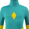 Vision Costume Kids WandaVision Cosplay Green Jumpsuit Yellow Cloak For Boy
