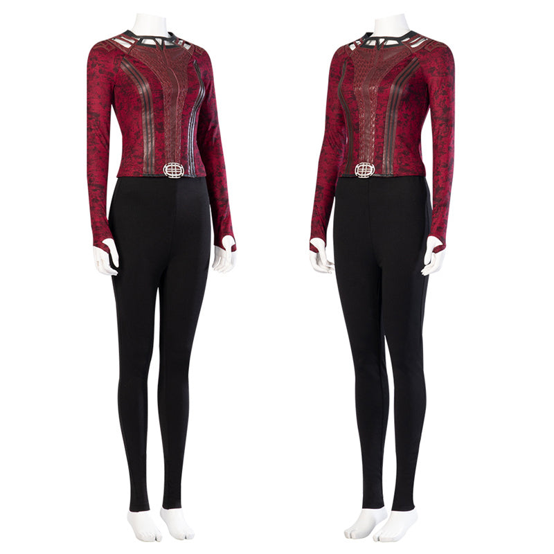 Doctor Strange 2 Wanda Maximoff Costume Scarlet Witch Cosplay Halloween Outfit 2022