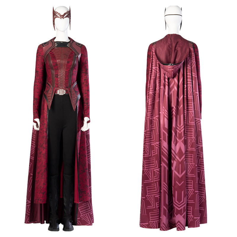 Doctor Strange 2 Wanda Maximoff Costume Scarlet Witch Cosplay Halloween Outfit 2022