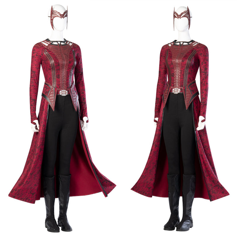 Doctor Strange 2 Wanda Maximoff Costume Scarlet Witch Cosplay Halloween Outfit 2022