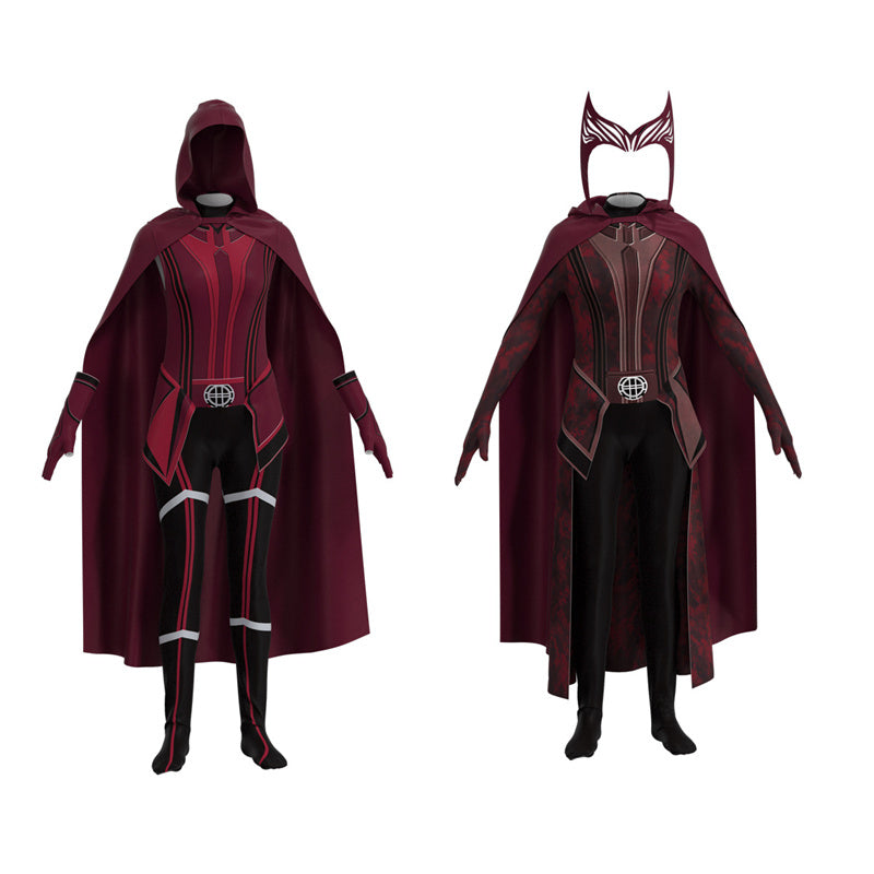 2022 WandaVision Scarlet Witch Costume Doctor Strange in The Multiverse of Madness Cosplay Suit