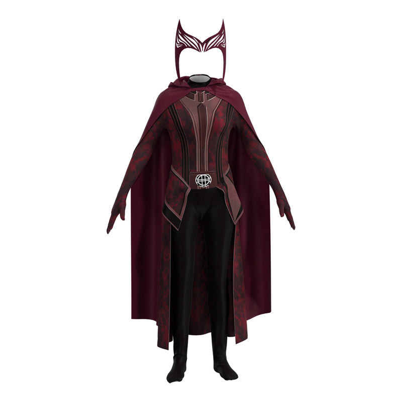 2022 WandaVision Scarlet Witch Costume Doctor Strange in The Multiverse of Madness Cosplay Suit