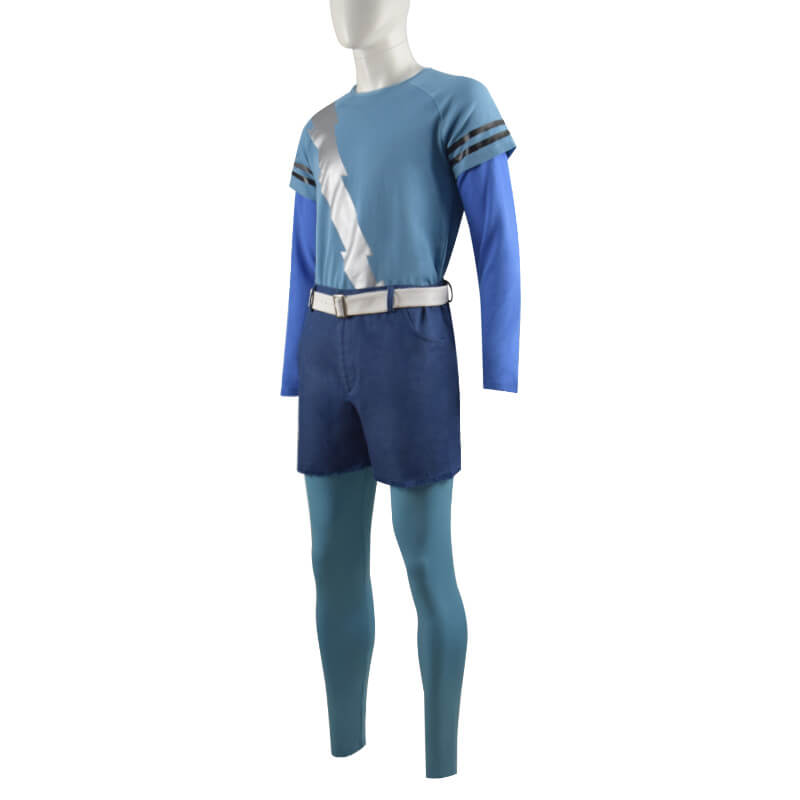 WandaVision Quicksilver Cosplay Costume Billy Costumes Blue Flash Shirt Full Set Outfit