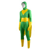WandaVision Vision Cosplay Costume Green Jumpsuit Bodysuit Cape Full Set outfit For Sale