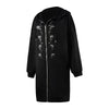 Wednesday Black Coat 2022 Wednesday Addams Cosplay Costumes Halloween Hoodie Long Coat