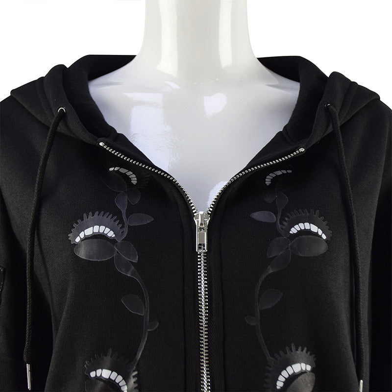 Wednesday Black Coat 2022 Wednesday Addams Cosplay Costumes Halloween Hoodie Long Coat