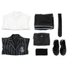 Wednesday Addams Costume The Addams Family Wednesday Cosplay Black School Uniform Halloween Outfit