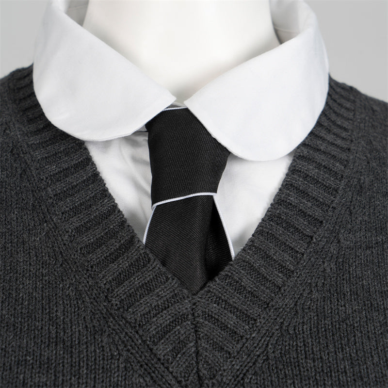Wednesday Addams Costume The Addams Family Wednesday Cosplay Black School Uniform Halloween Outfit