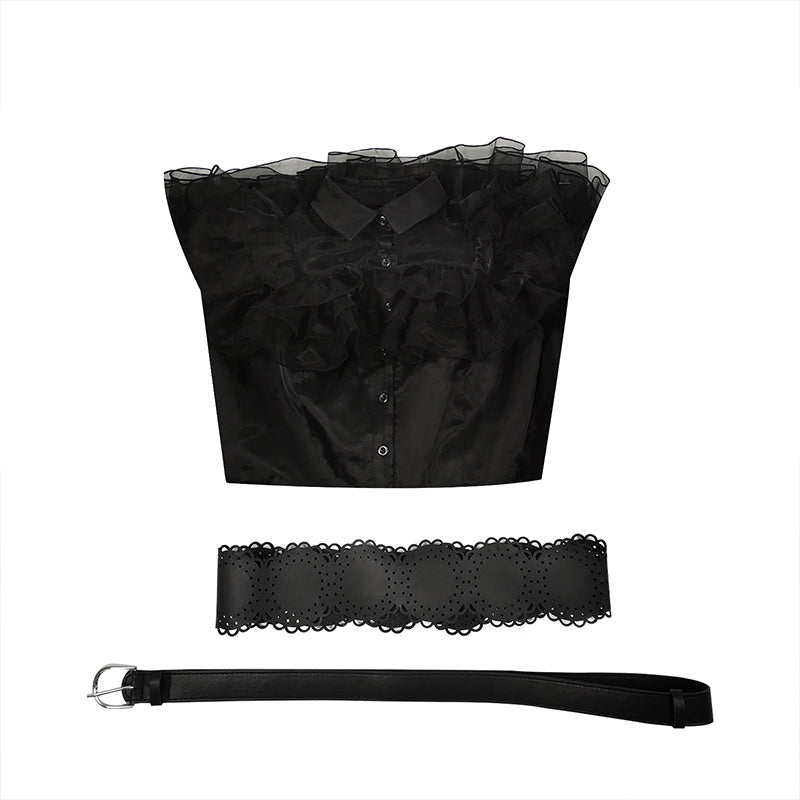 Wednesday Black Dress 2022 Wednesday Addams Raven Dance Dress Cosplay Costumes Halloween Dress