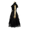 Wednesday Black Dress 2022 Wednesday Addams Raven Dance Dress Cosplay Costumes Halloween Dress