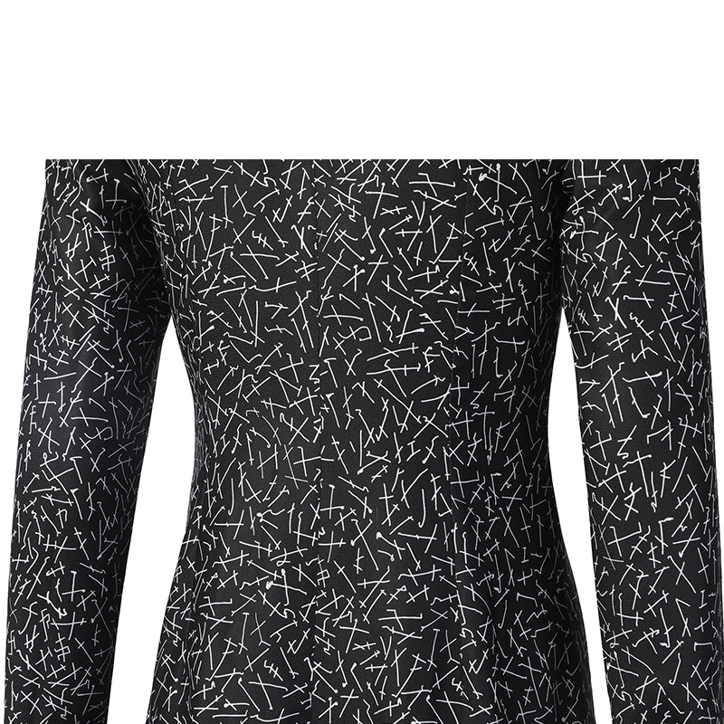 Wednesday Addams Cosplay The Addams Family Costume Black Gothic Dress