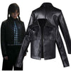 2022 Wednesday Leather Jacket Wednesday Addams Coat Cosplay Costumes Halloween Carnival Suit