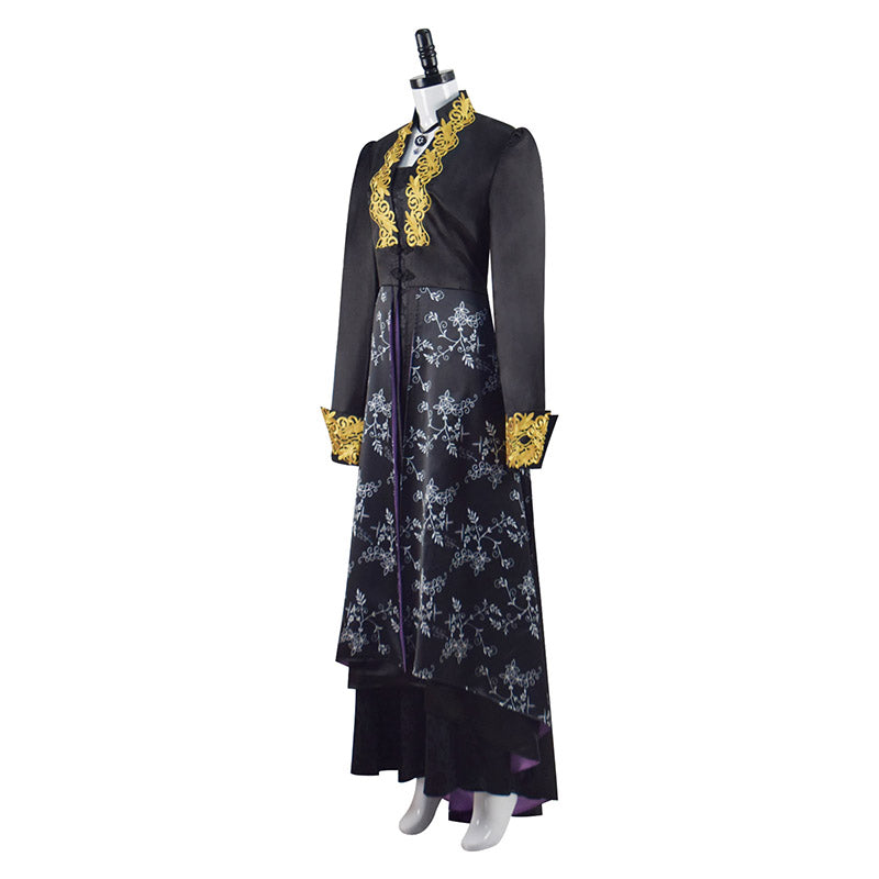 yennefer black dress Yennefer Cosplay Costume Highly Detailed Yennefer's Black Dress, Yennefer Cosplay Outfit Black Full Set, Lady Witch Costume, Saga Cosplay