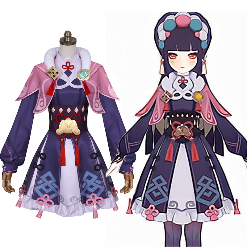 Genshin Impact Yunjin Cosplay Costumes Cute Lolita Dress Pink Kimono