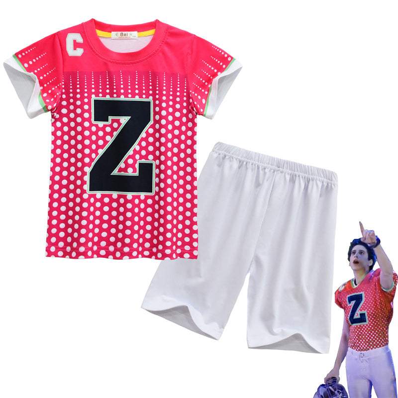 Zombies 3 Zed Cosplay Costume Kids Girl T-Shirt Shorts Outfits Halloween Carnival Suit